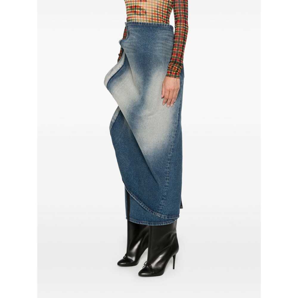 Shop Y/project Denim Skirt In Blue