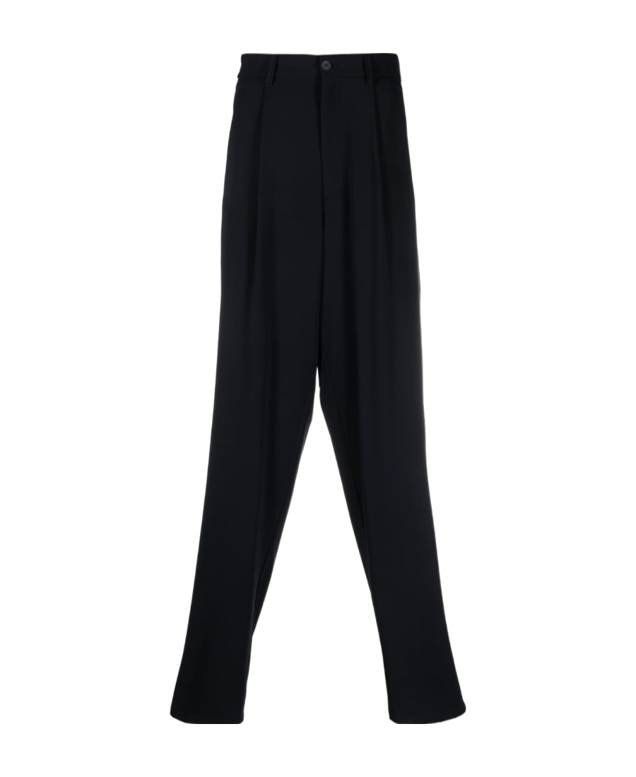 Giorgio Armani Belt Ring Casual Pants In Black