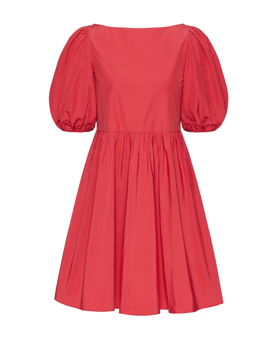 Red Valentino Knit A Dress With Details In Red