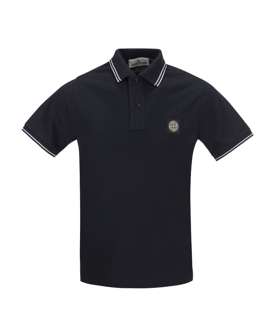 Stone Island Polo Shirt In Blue