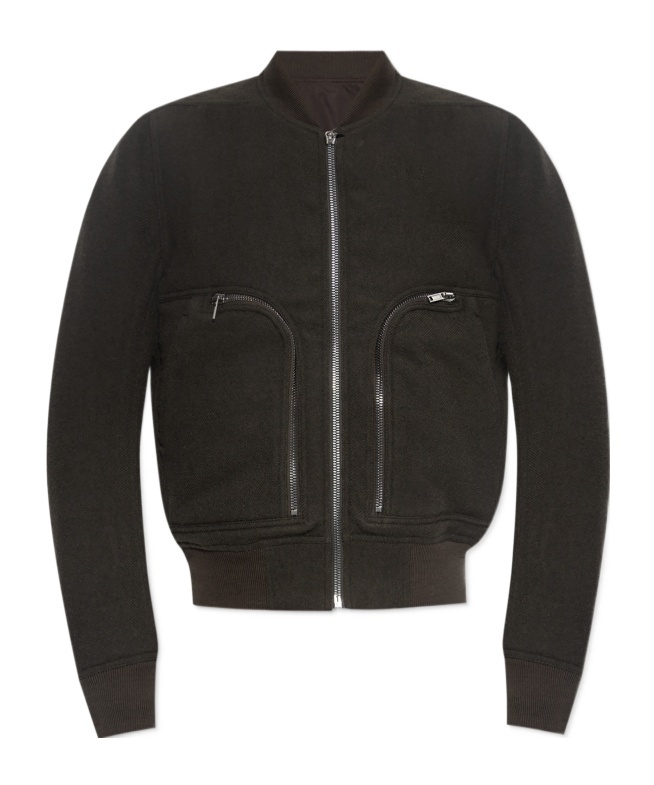 Rick Owens Mens Bosco Bauhaus Flight Wool Bomber Jacket In Green