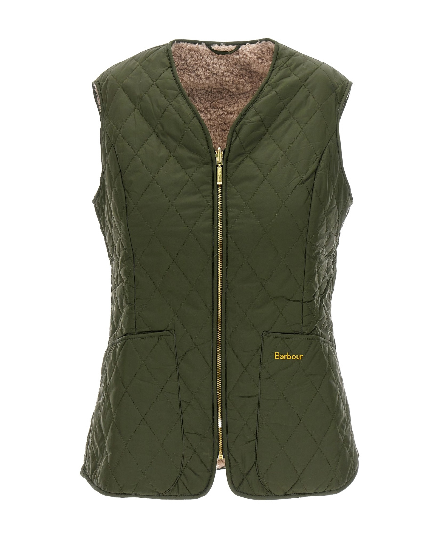 Barbour Reversible Zipped Gilet In Green
