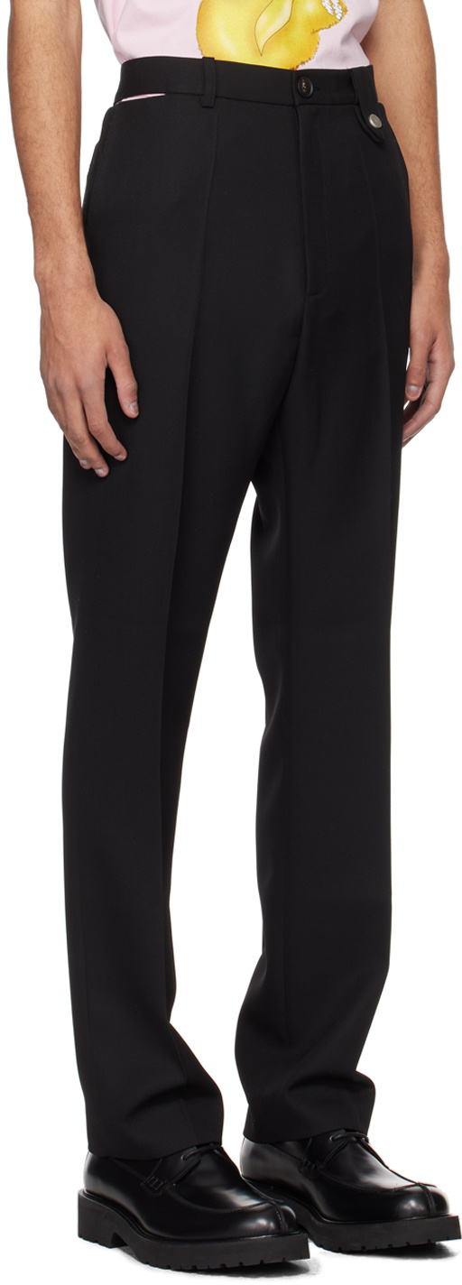 Egonlab Belt-loop Casual Pants In Black