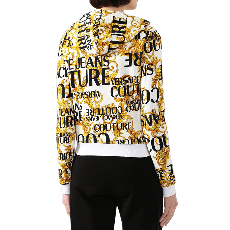 Versace Jeans Baroque Printed Leisure Jacket In Multicolor