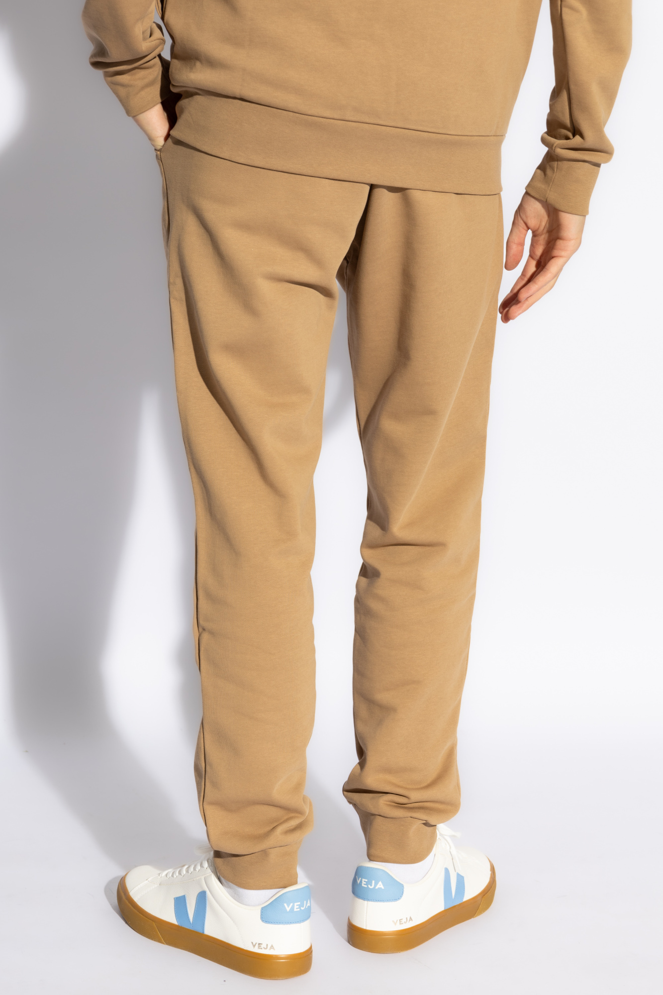 Iceberg Cotton Track Pants In Nude