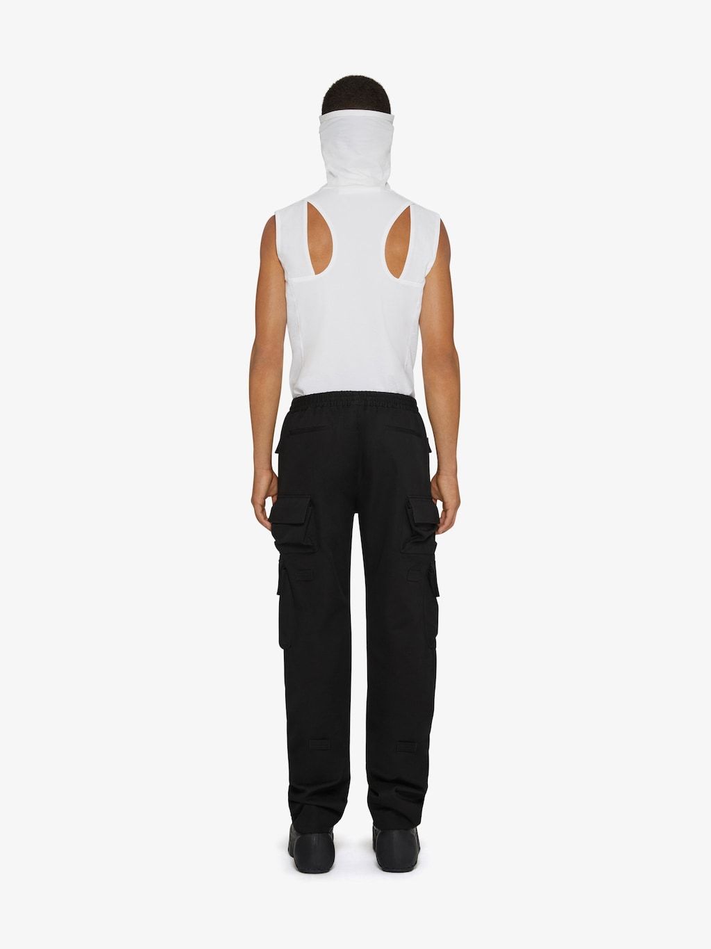 Givenchy Sleeveless Balaclava Top In White
