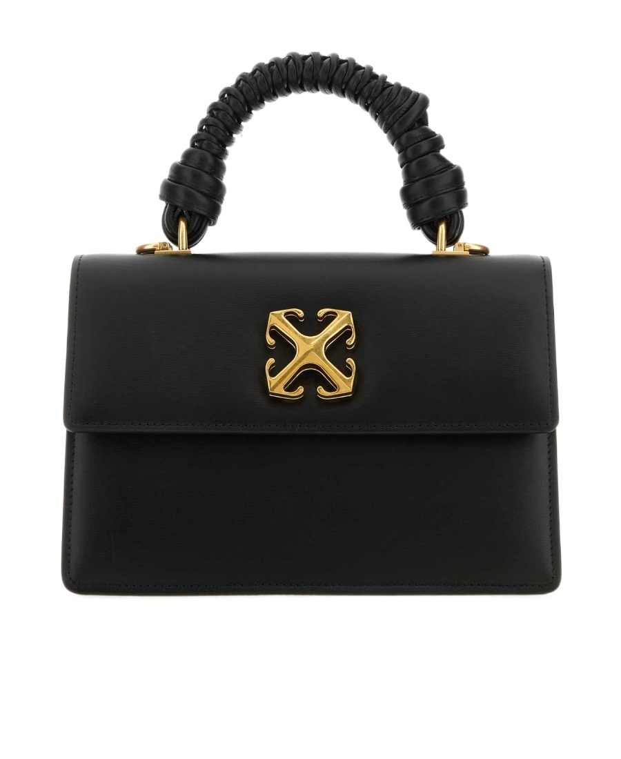 Off-white Jitney 2.8 Top Handle Bag In Black