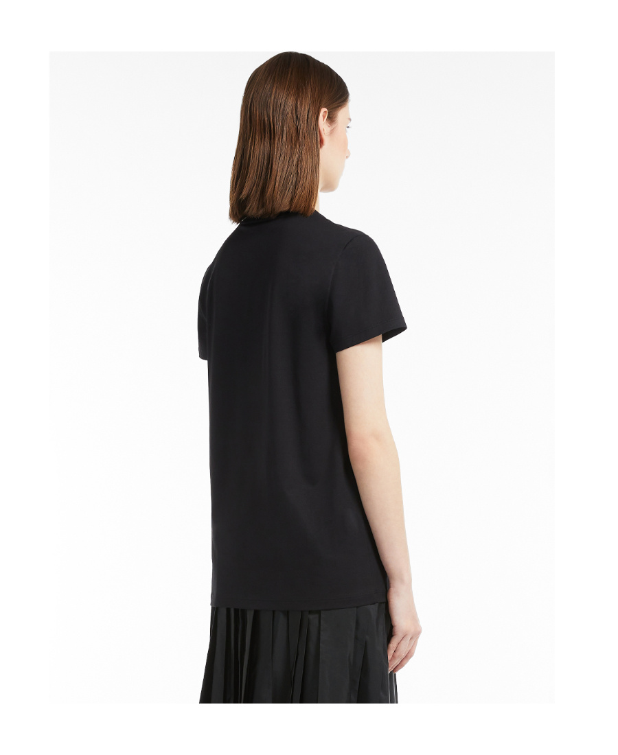 Max Mara Graphic-print T-shirt In Black