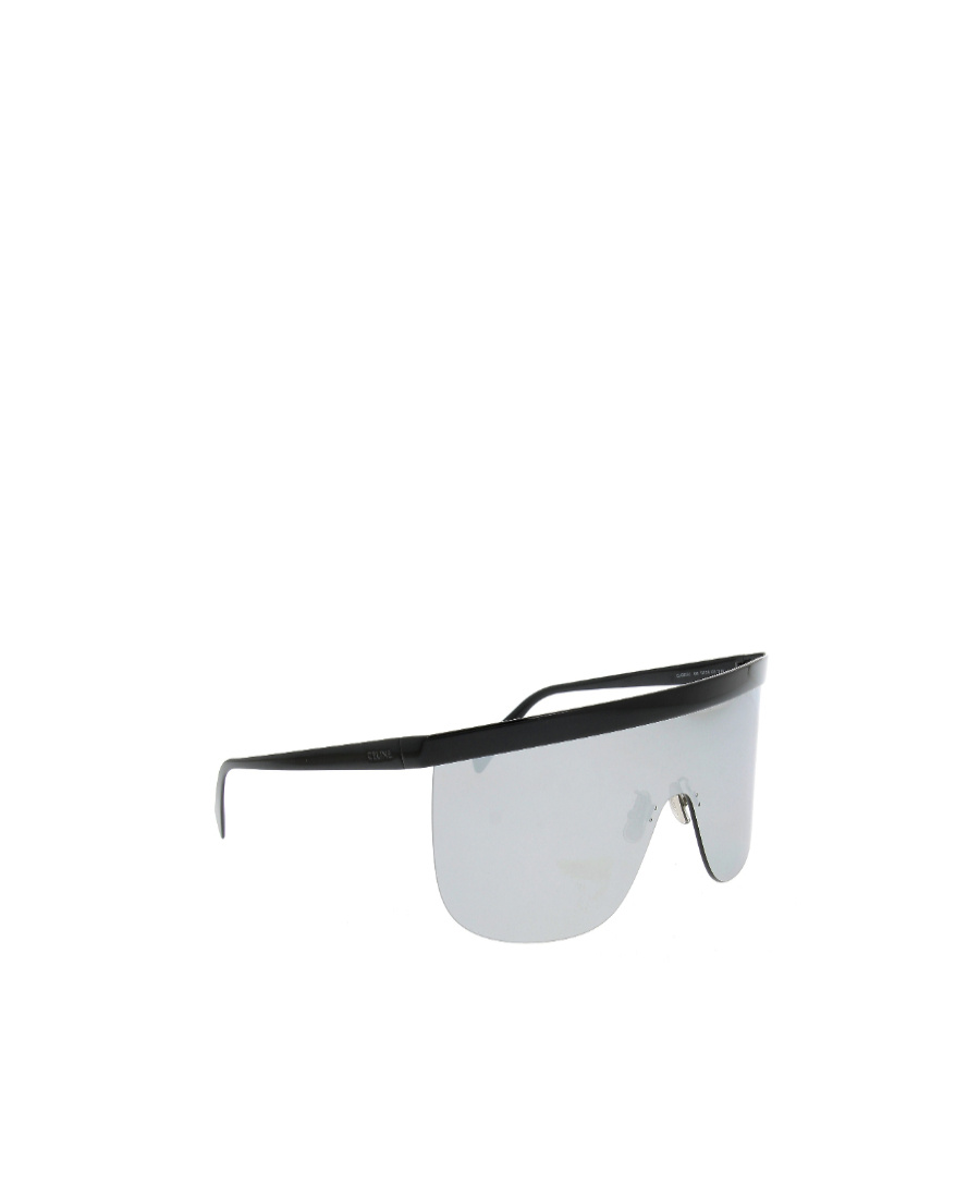 Celine Mask-frame Rimless Sunglasses In Black