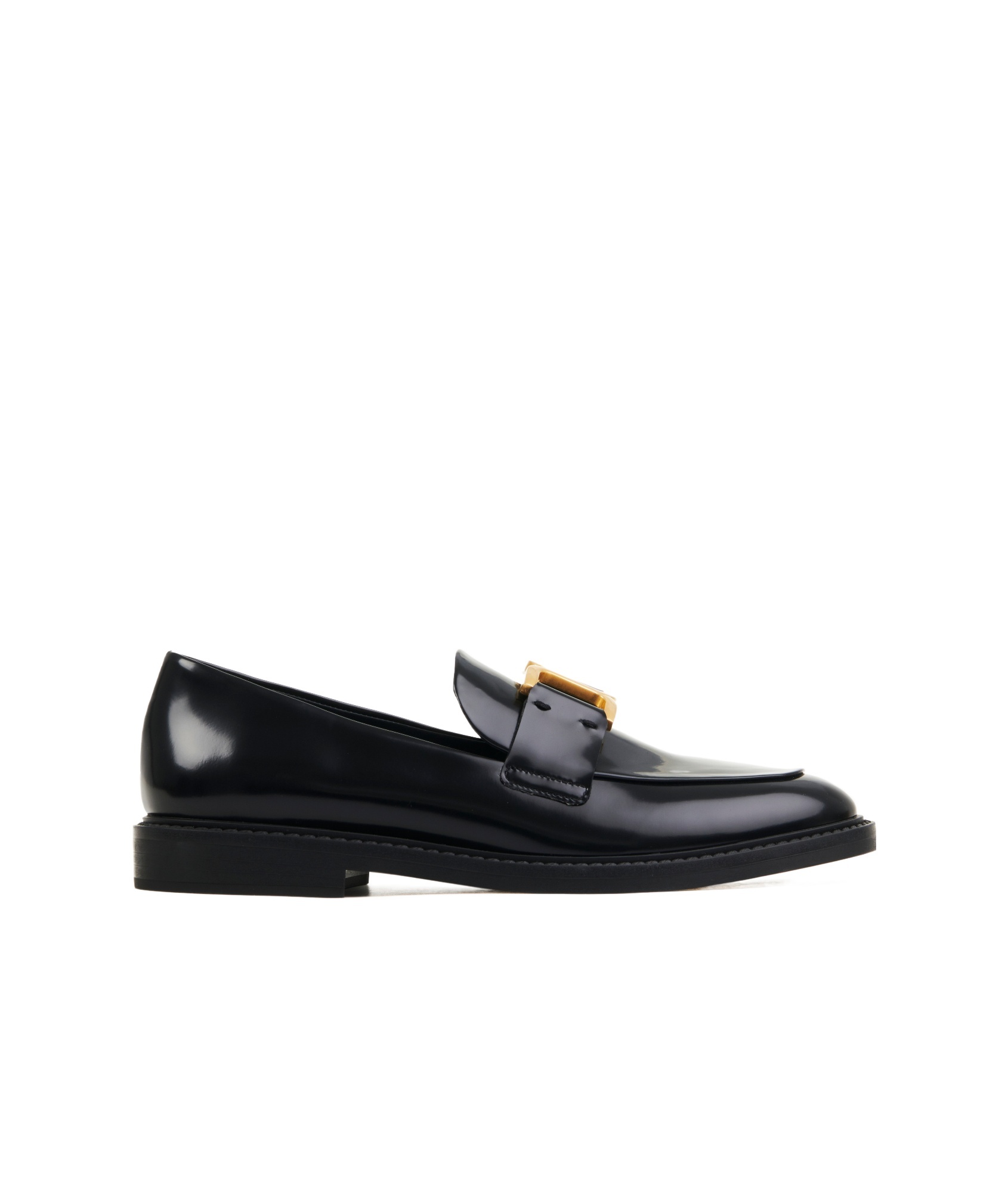 Chloé Marcie Black Brushed Calf Leather Loafer In Black