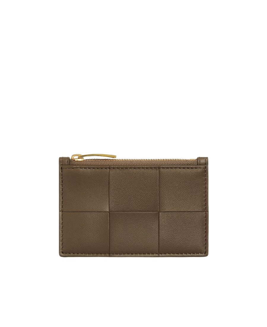 Bottega Veneta Card Zipper Card Bag In Green