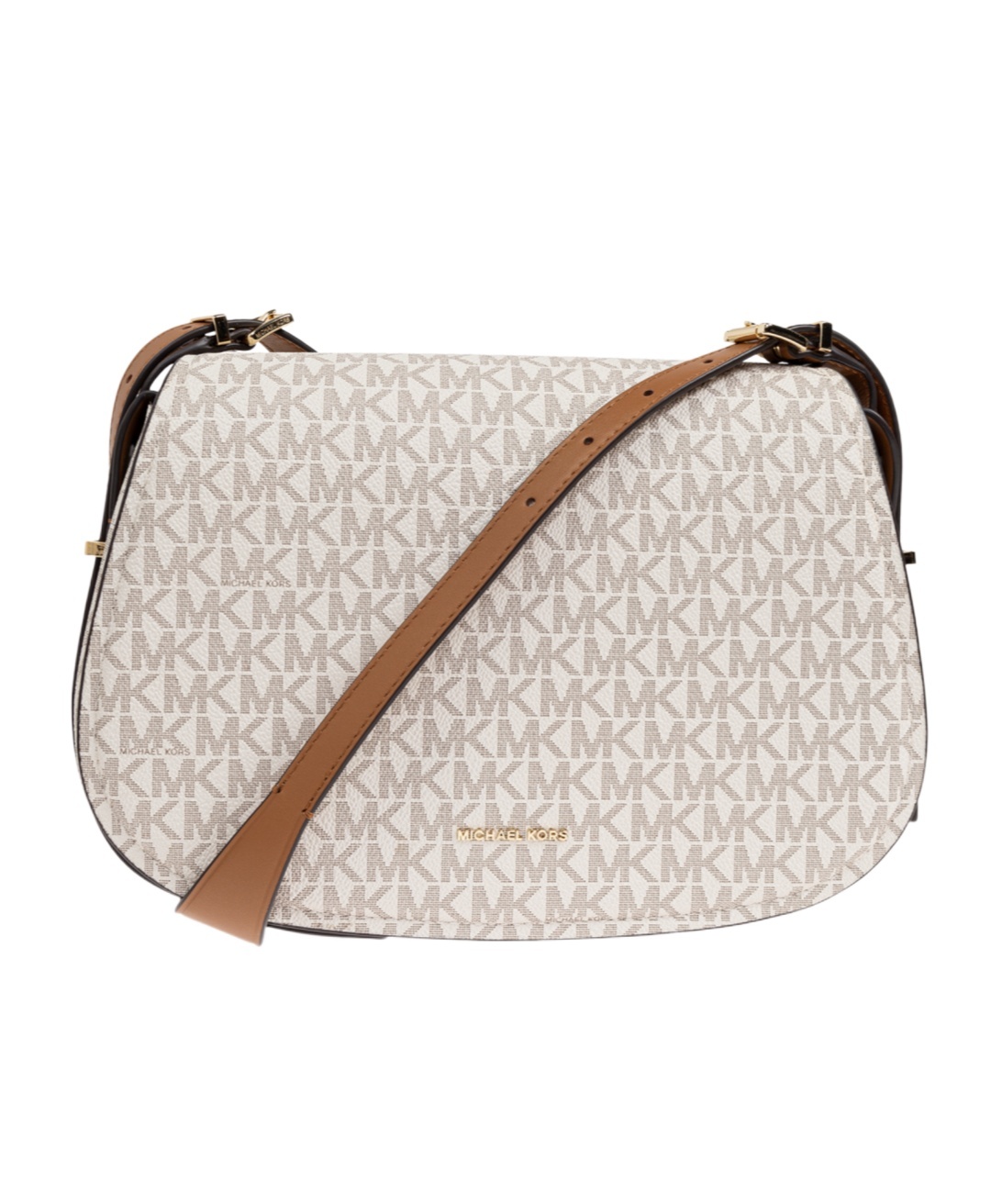 Shop Michael Michael Kors Moore Shoulder Bag In White