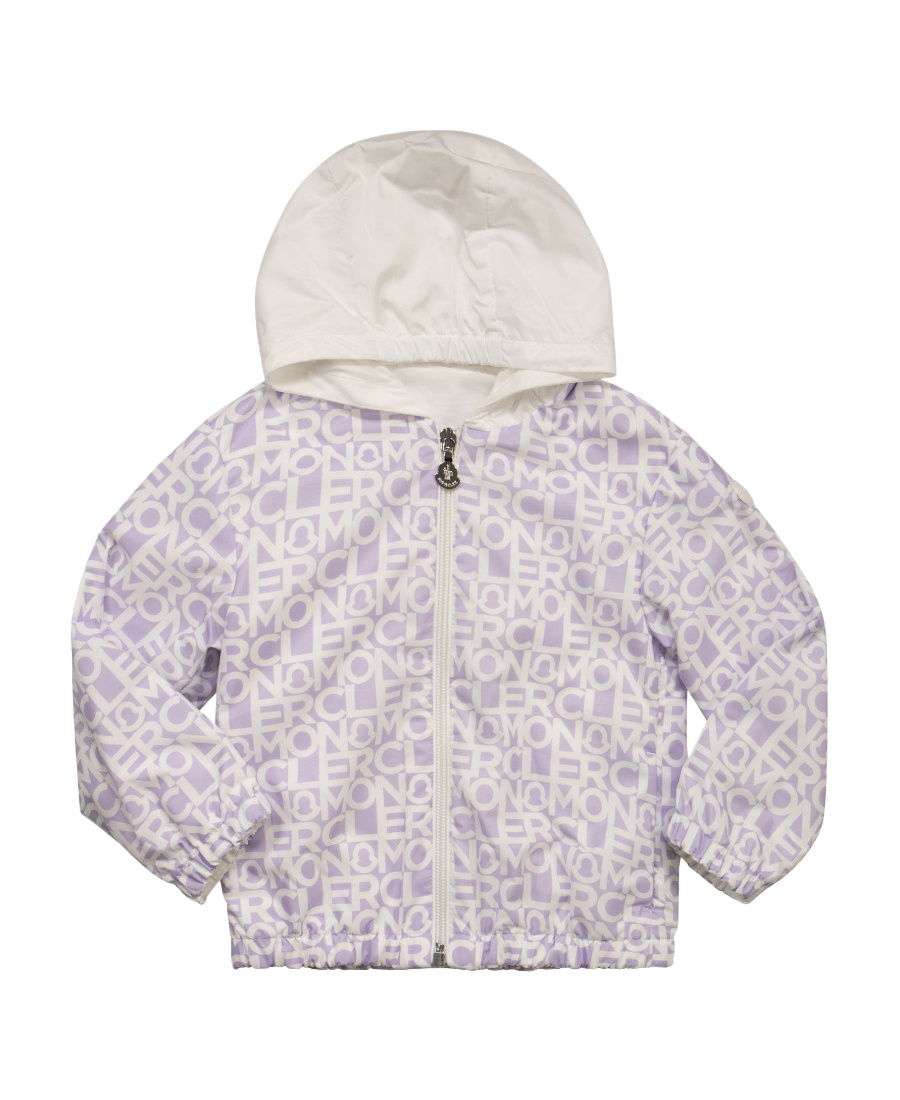 Moncler Hooded Logo-print Jacket In White