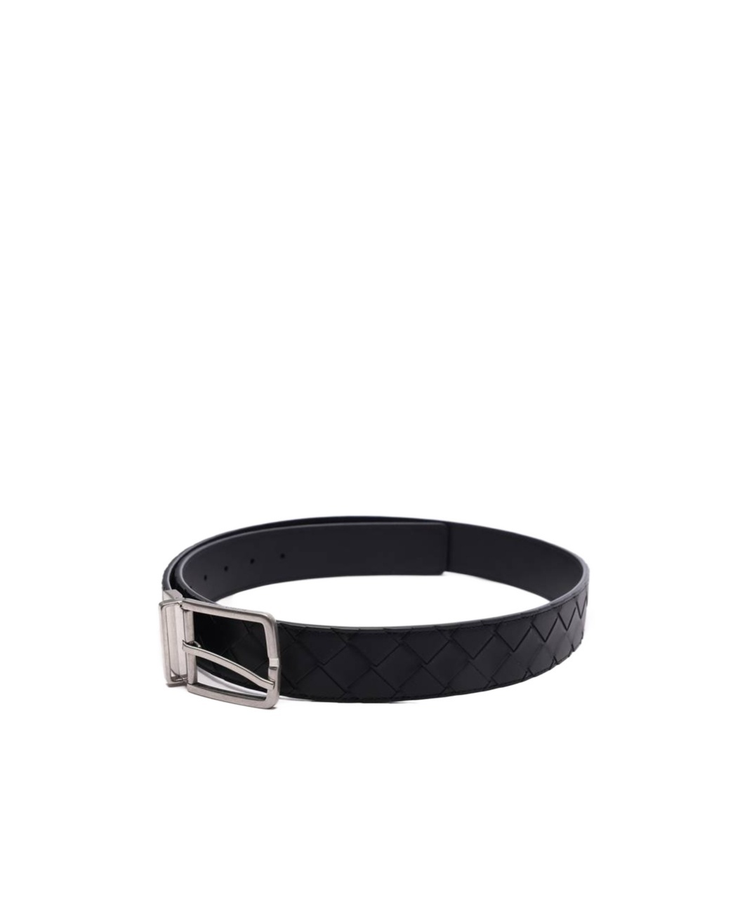 Shop Bottega Veneta Logo Belt In Black