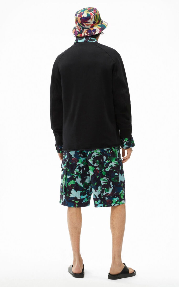 Kenzo Tiger-patch Sweatshirt In Black