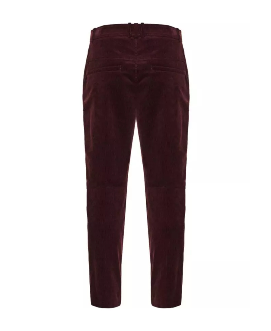 Shop Balmain Tapered-leg Suede Cropped Trousers In Black