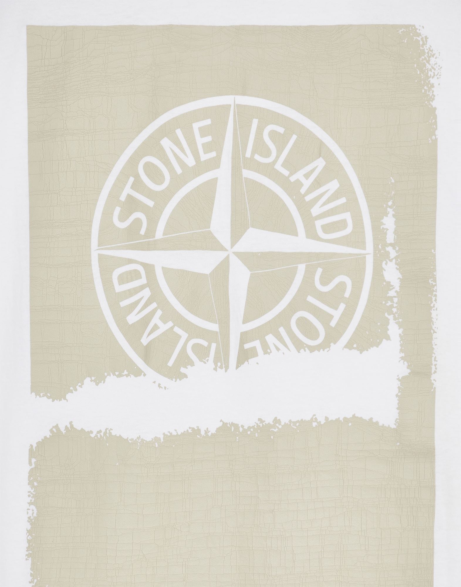 Stone Island Archivio Print Logo T-shirt In White