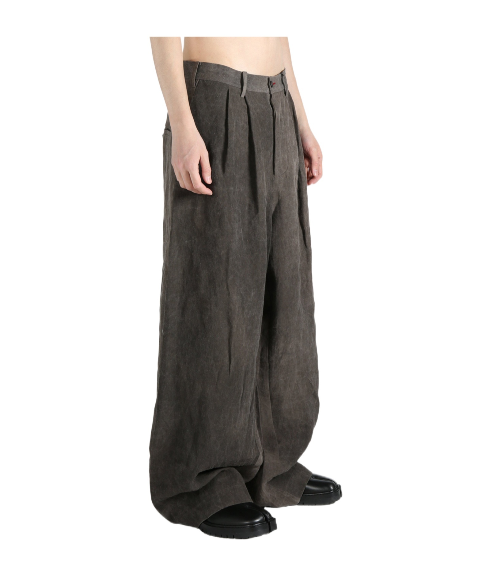 Uma Wang Polky Pants In Brown