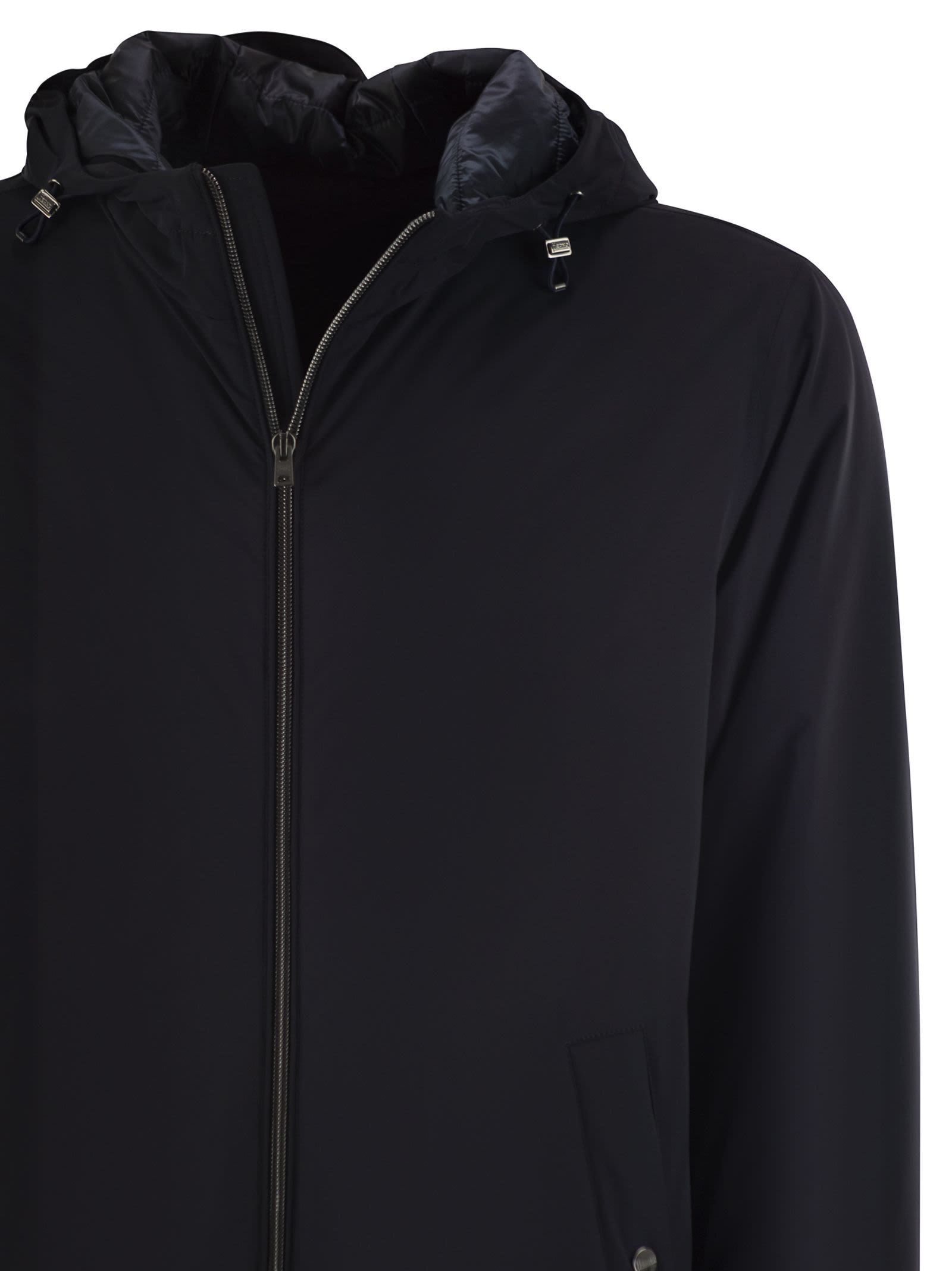 Herno Hooded Casual Jacket In Multi