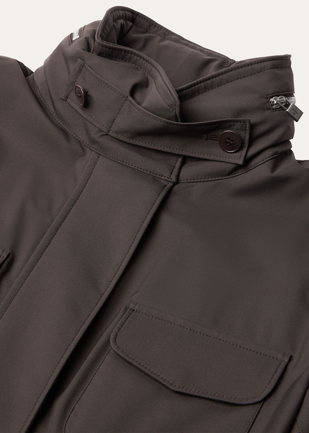 Loro Piana Traveller Mini Field Jacket In Brown