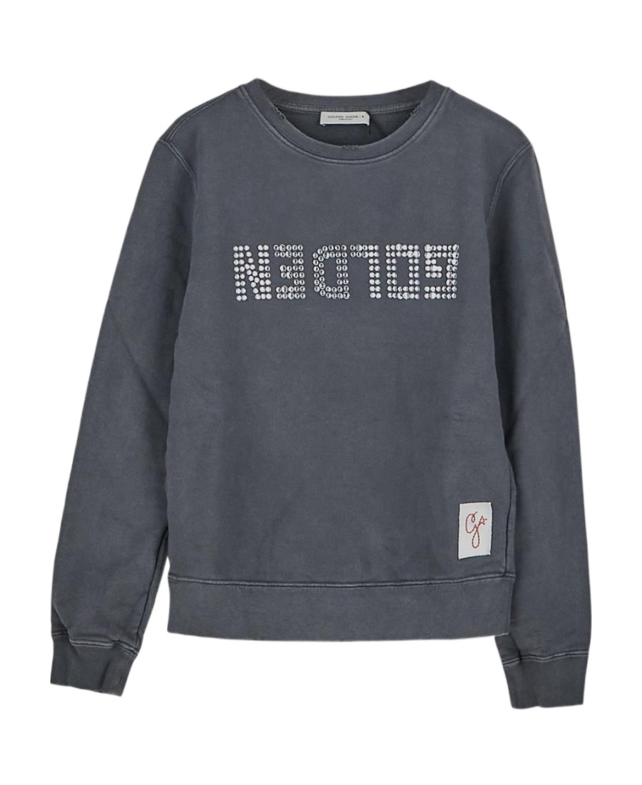 Golden Goose Crystal-embellished Sweatshirt In Black