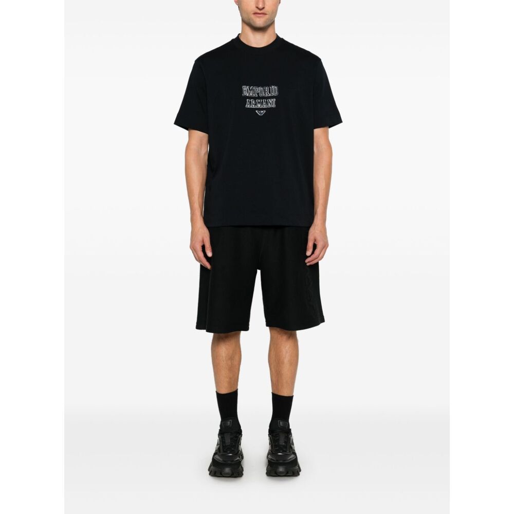 Emporio Armani Short-sleeved T-shirt In Black