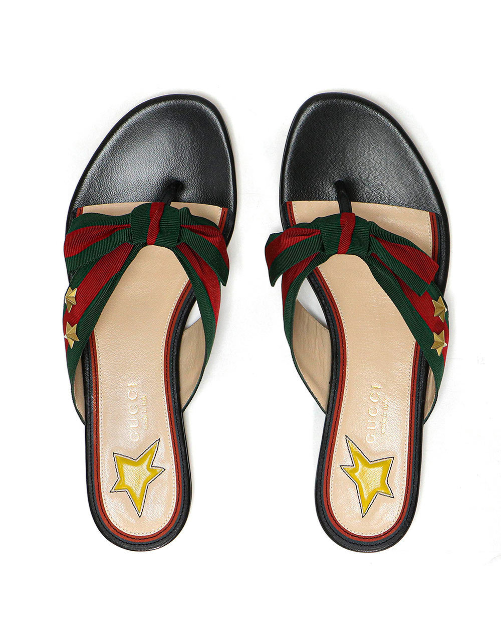 GUCCI LOGO FLIP-FLOPS