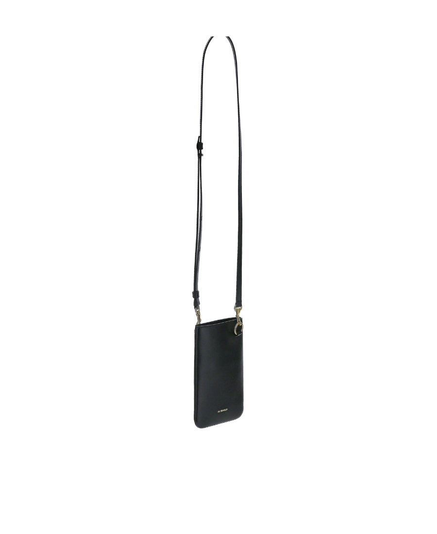 Jil Sander Logo Mobile Phone Bag In Black