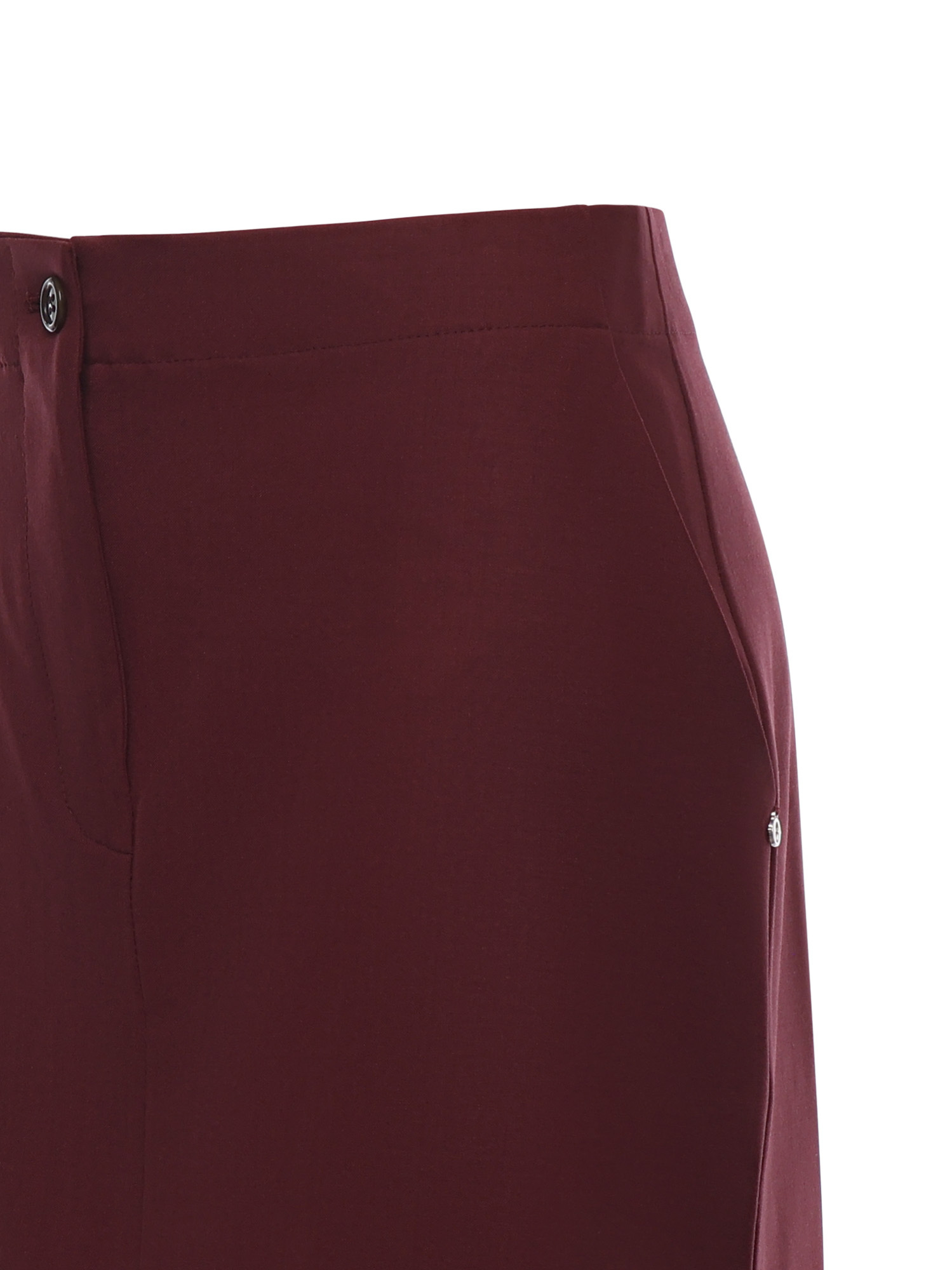 Ottod'ame Wool-blend Pocket Skirt In Red