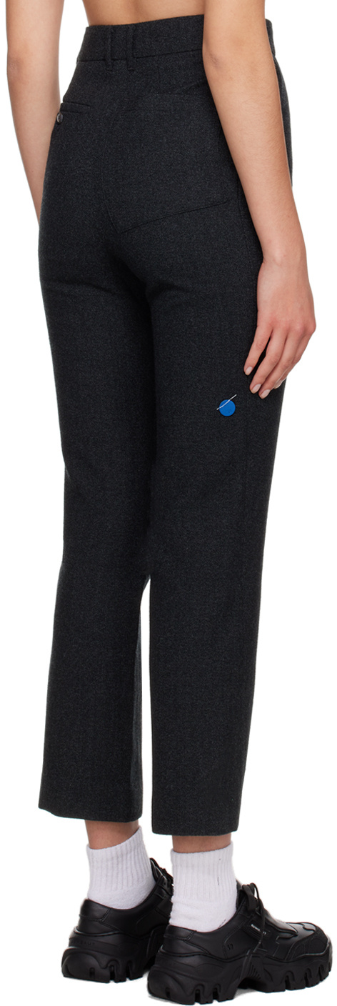 Ader Error Logo Casual Pants In Black