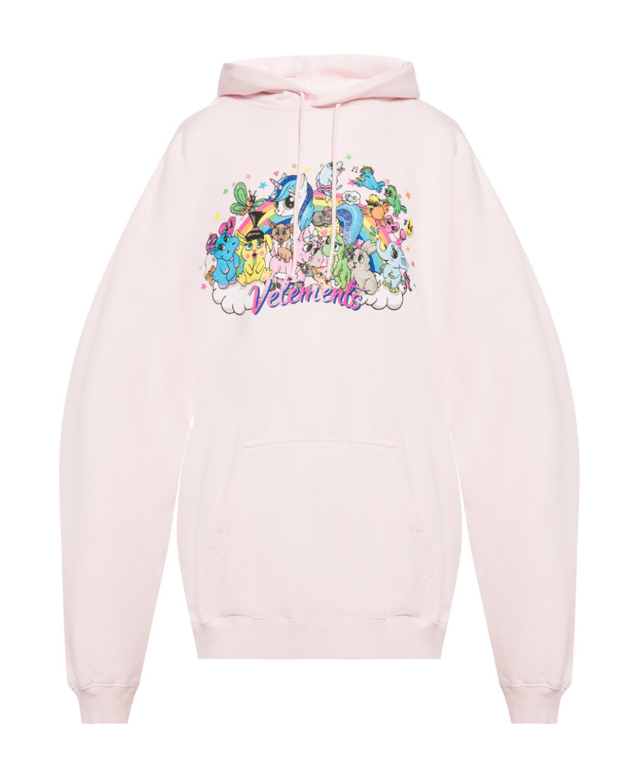 Vetements Logo Logo Sports Sweater In Pink