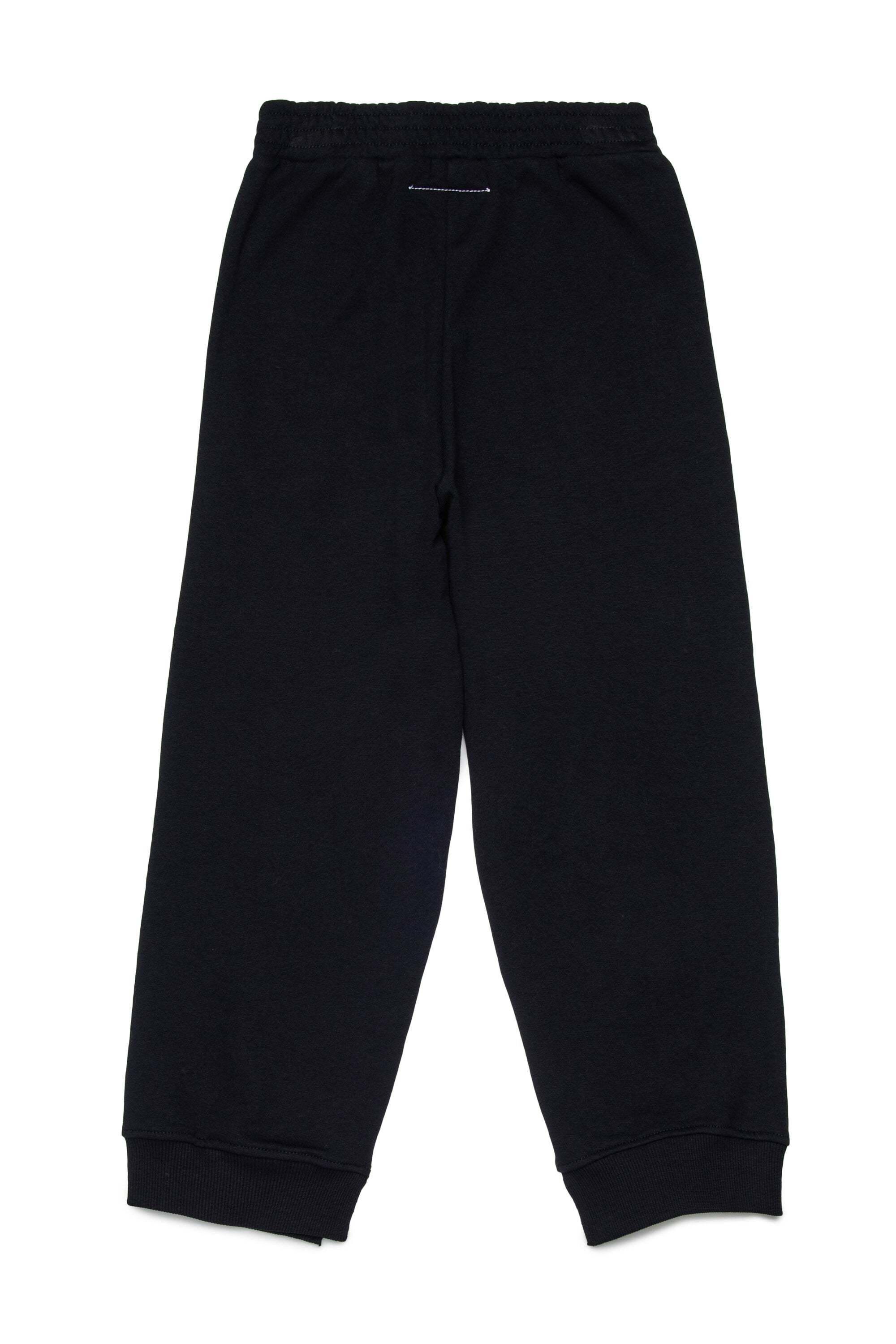 Mm6 Maison Margiela French Terry Sweatpants With Logo Print Kids In Black