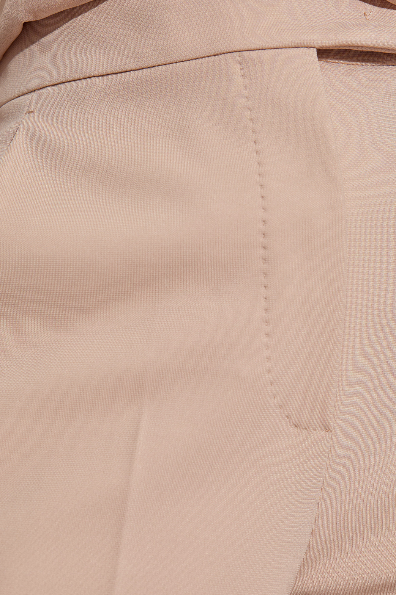 Max Mara High-waisted Casual Pants In Nude