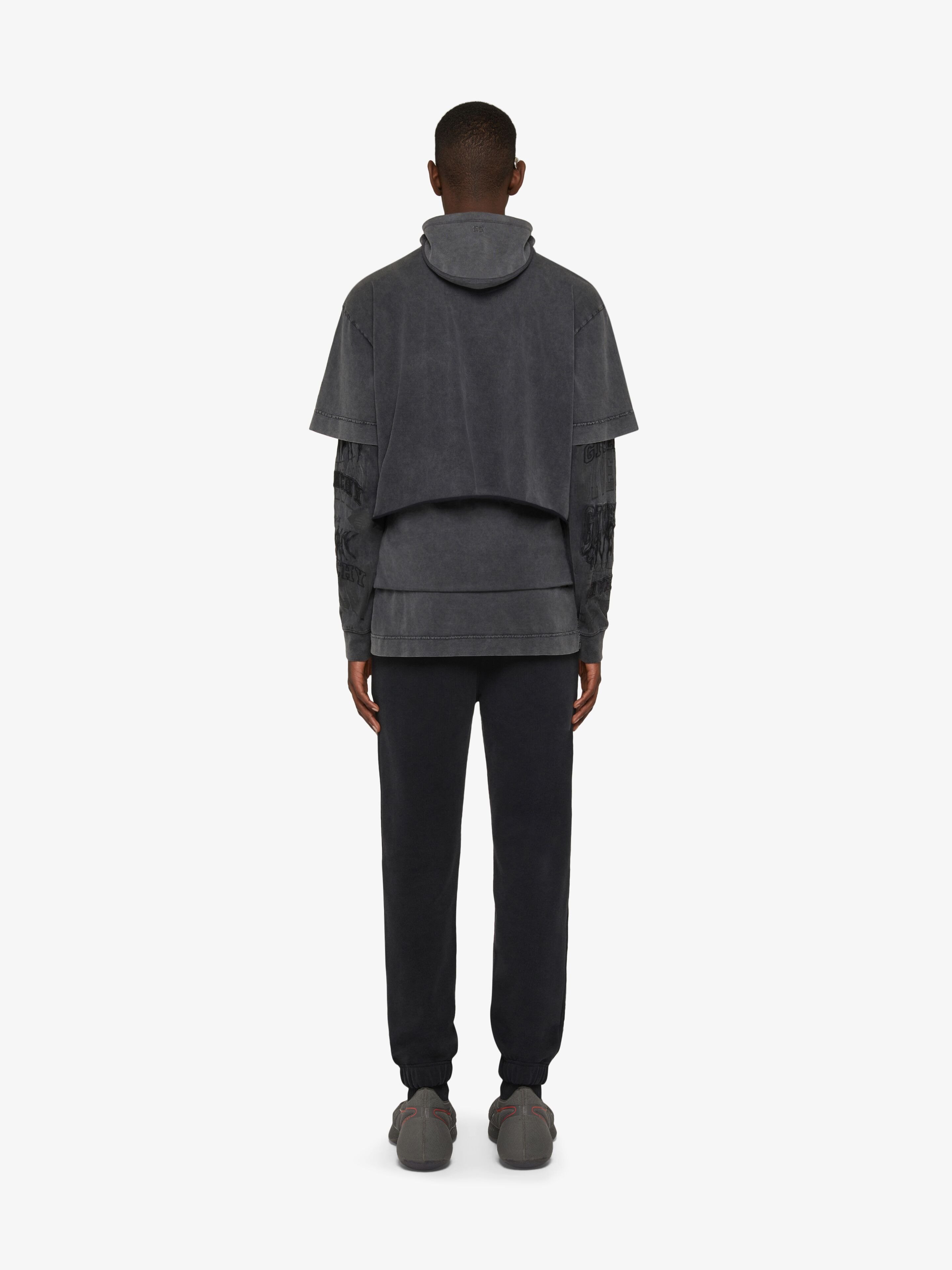 Givenchy Logo-patch Cotton Track Pants In Black