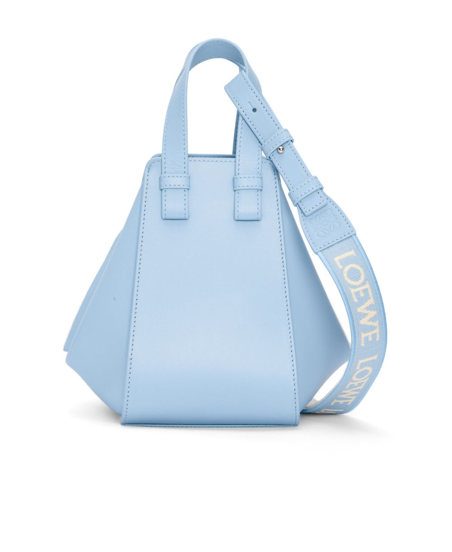 Loewe Hammock Leather Crossbody Bag In Blue
