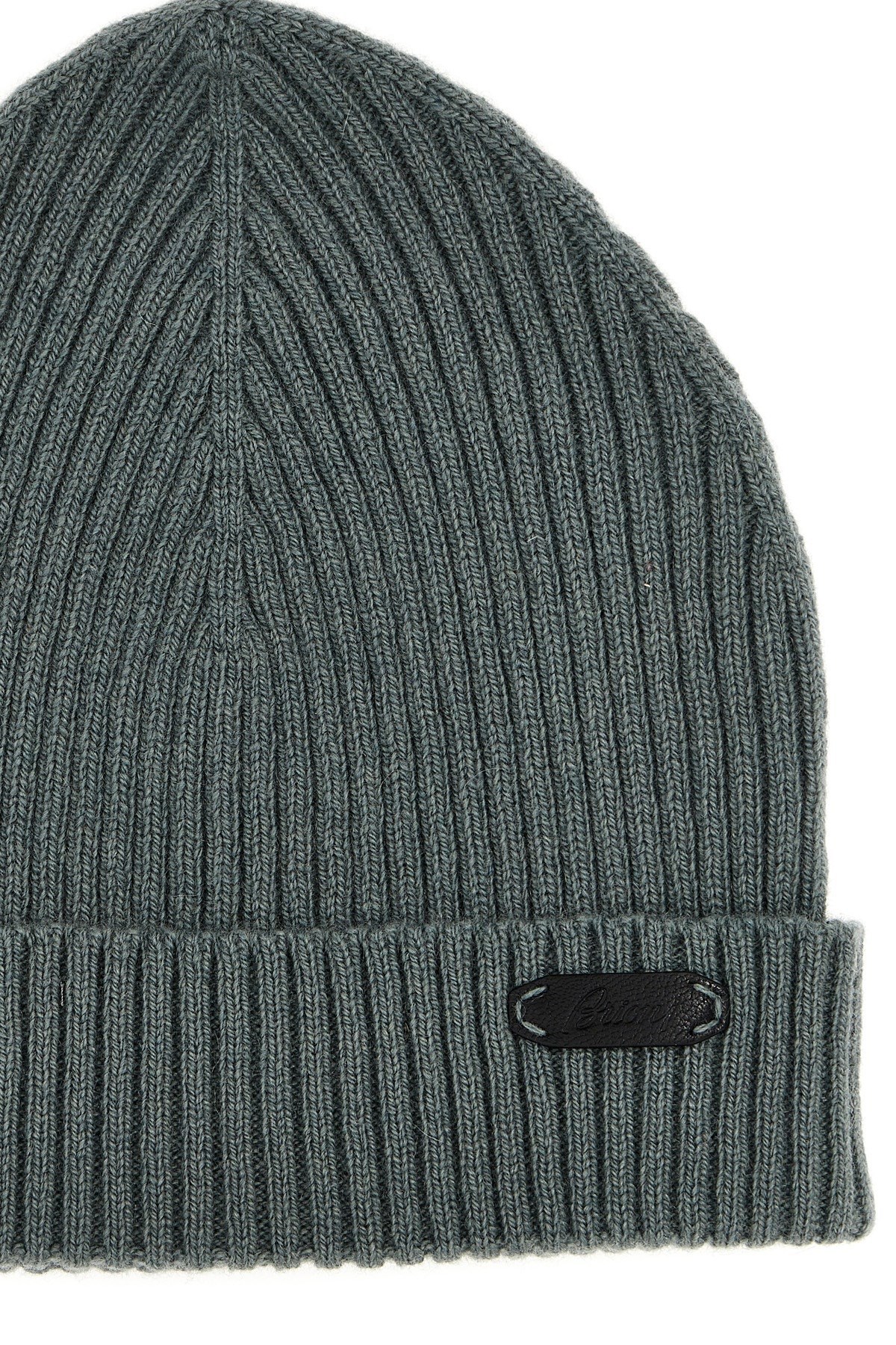 Brioni English Ribbed Beanie Hats Green In Green
