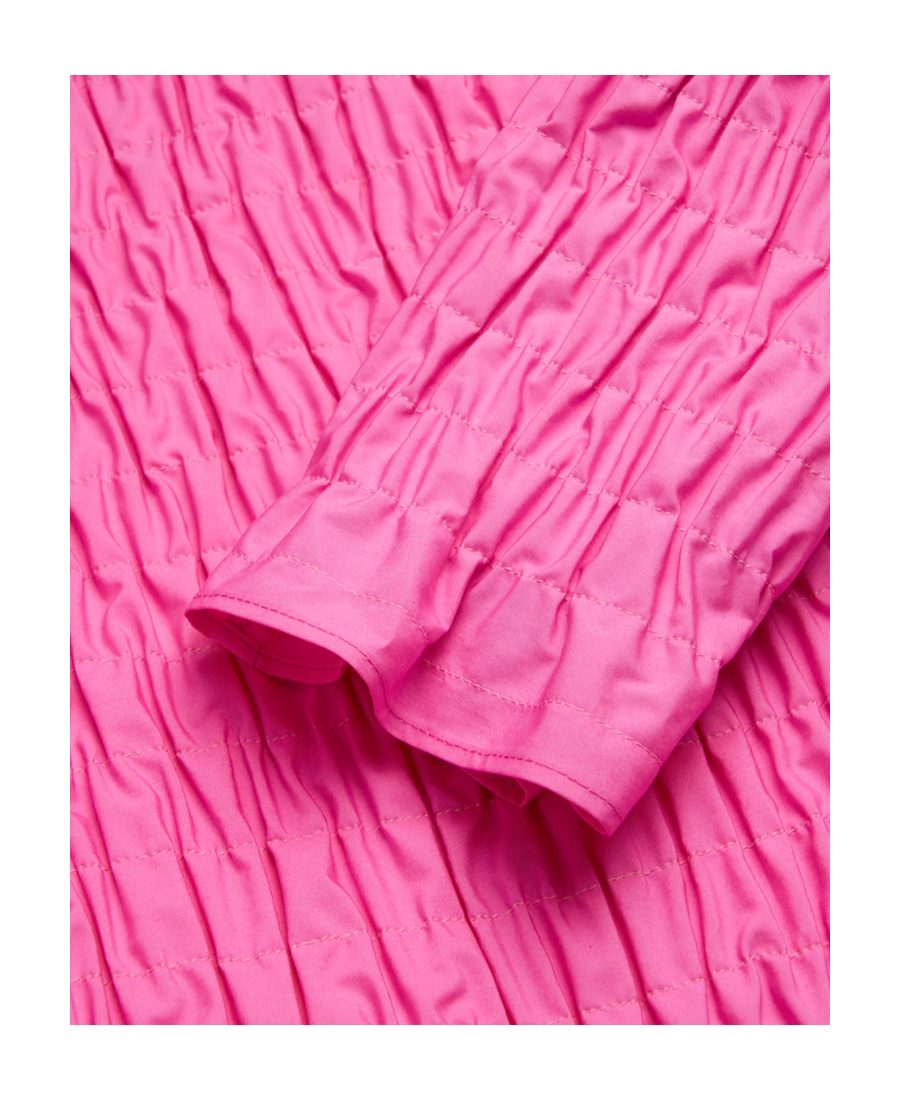 Msgm Woman Blazer Fuchsia Size 6 Cotton In Pink