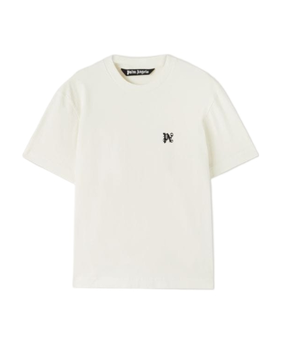 Palm Angels Monogram-embroidered Pack Of Three Crewneck T-shirt In White