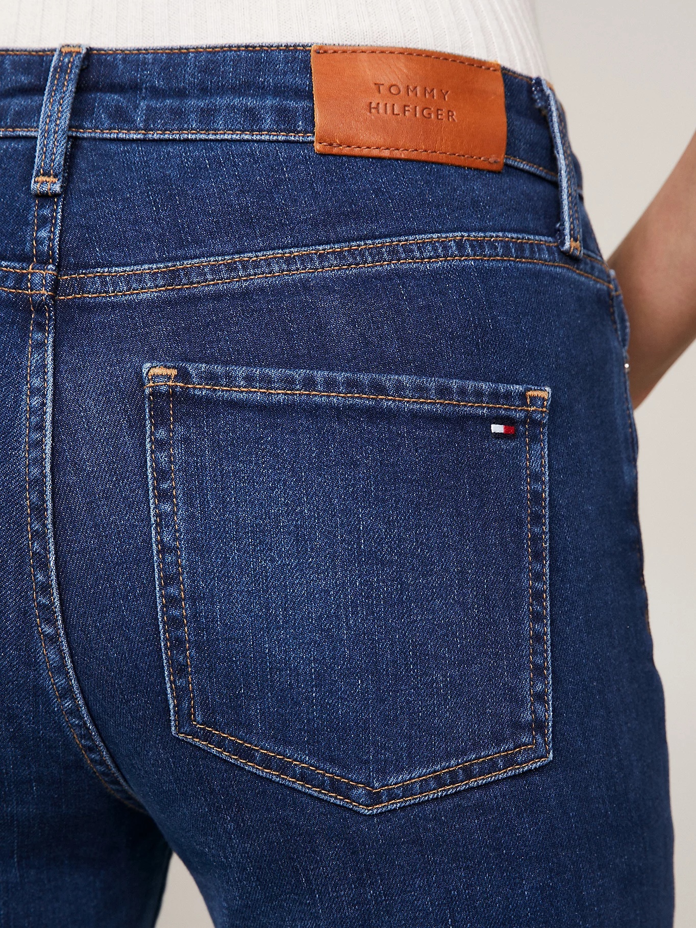 Tommy Hilfiger High-rise Bootcut Jeans In Blue