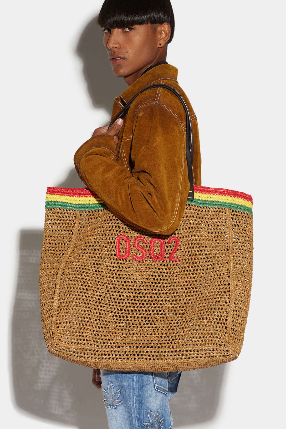 Dsquared2 Logo Shoulder Bag In Brown