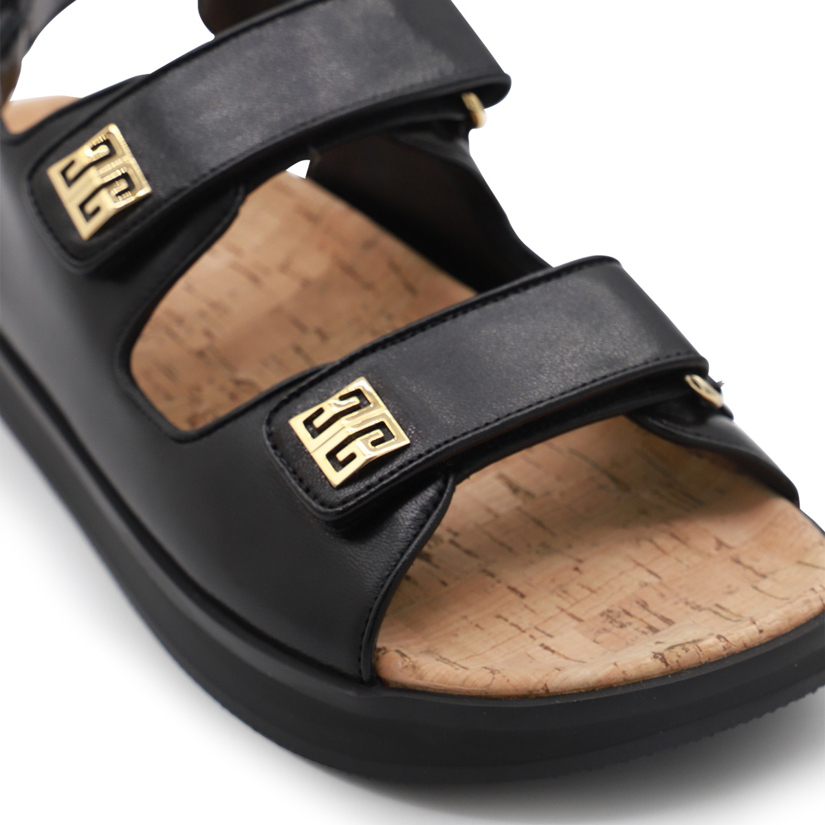 Givenchy Leather Sandals With 4g Buckles In Black