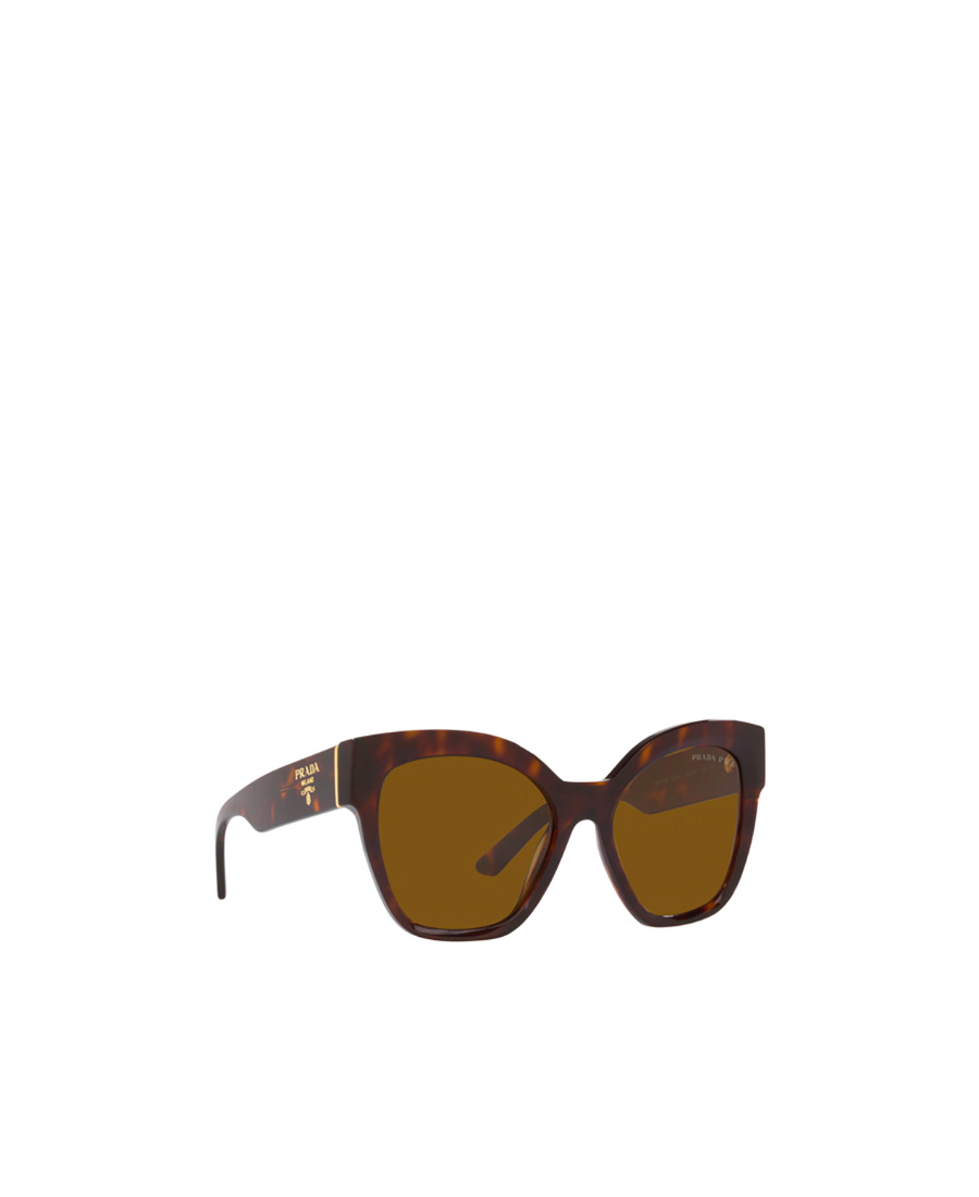 PRADA TORTOISESHELL-EFFECT BUTTERFLY-FRAME SUNGLASSES