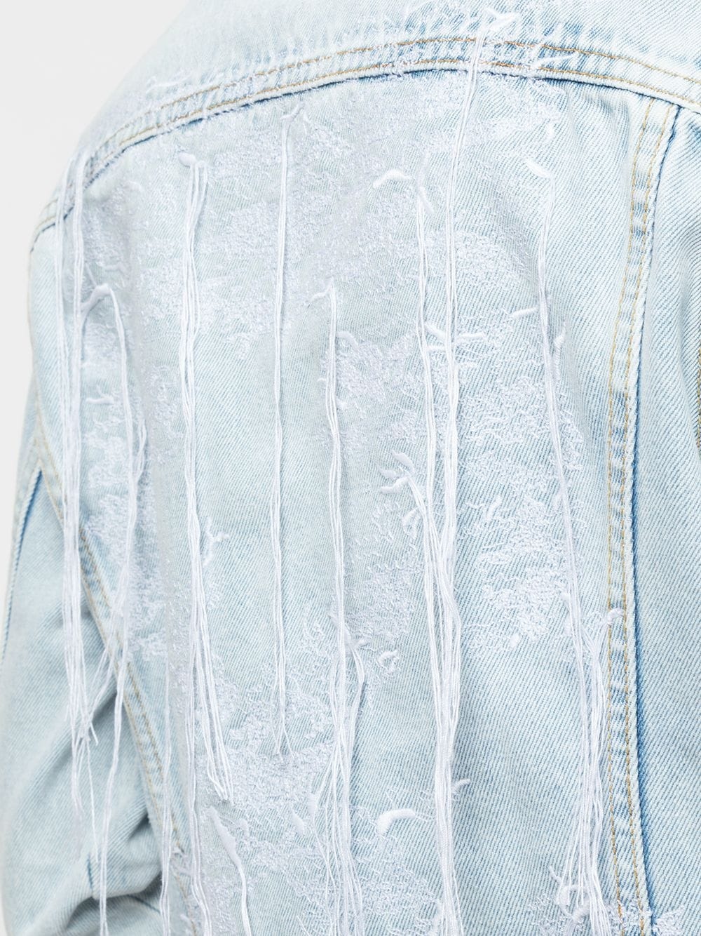 OFF-WHITE EMBROIDERED DENIM JACKET