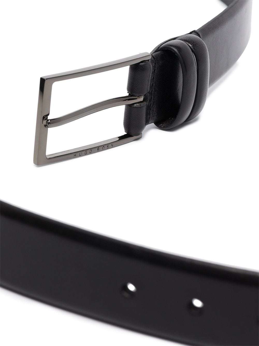 Hugo Boss Engraved-logo Leather Belt