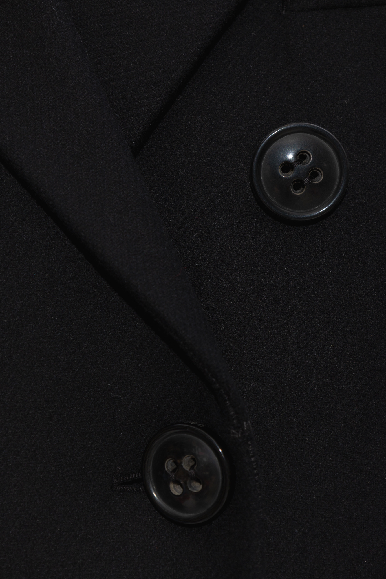Dsquared2 Double-breasted Virgin Wool Coat In Black