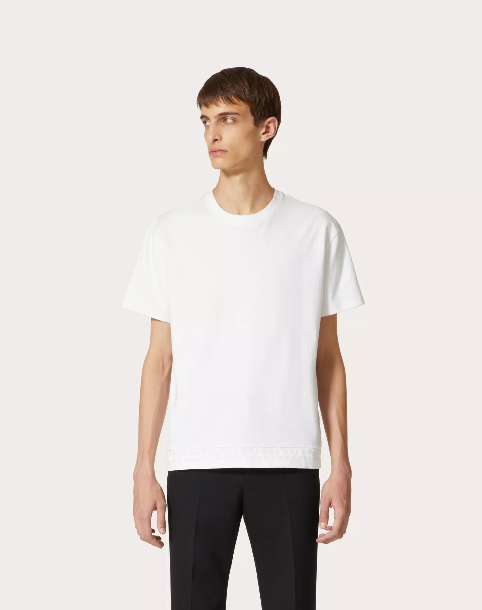 Valentino T Shirt With Toile Iconographe Detail In White