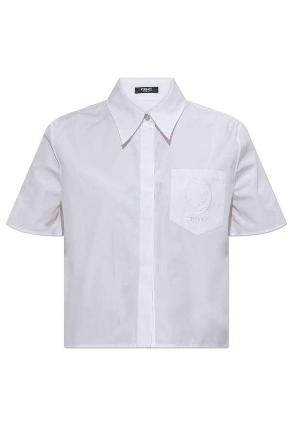 Versace Short Sleeve Shirt In White