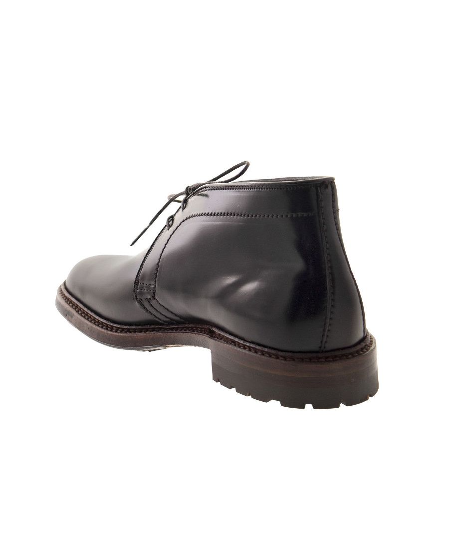 Alden Shoe Company Black Laced Boots In Black