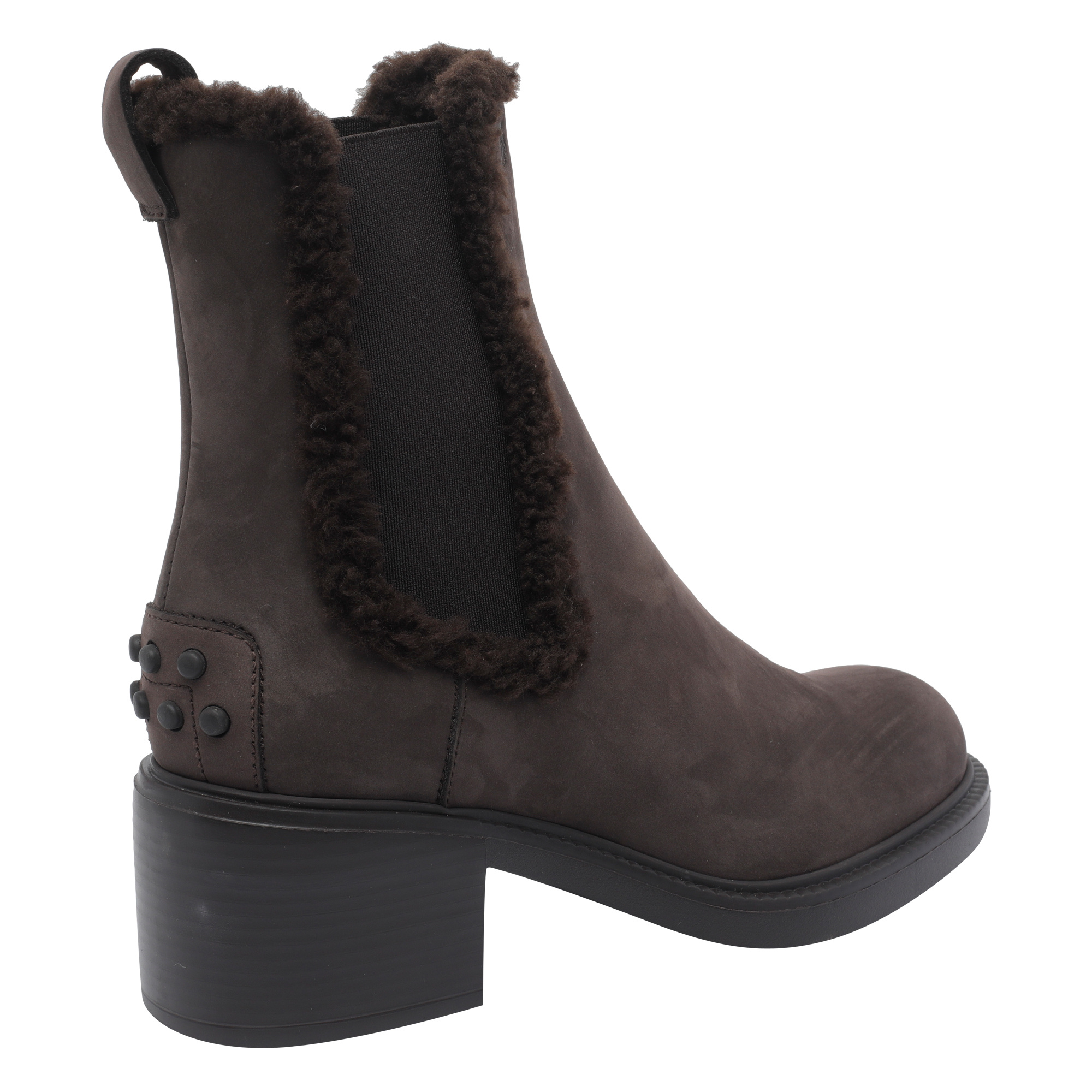 Tod's Round-toed Ankle Boots In Black