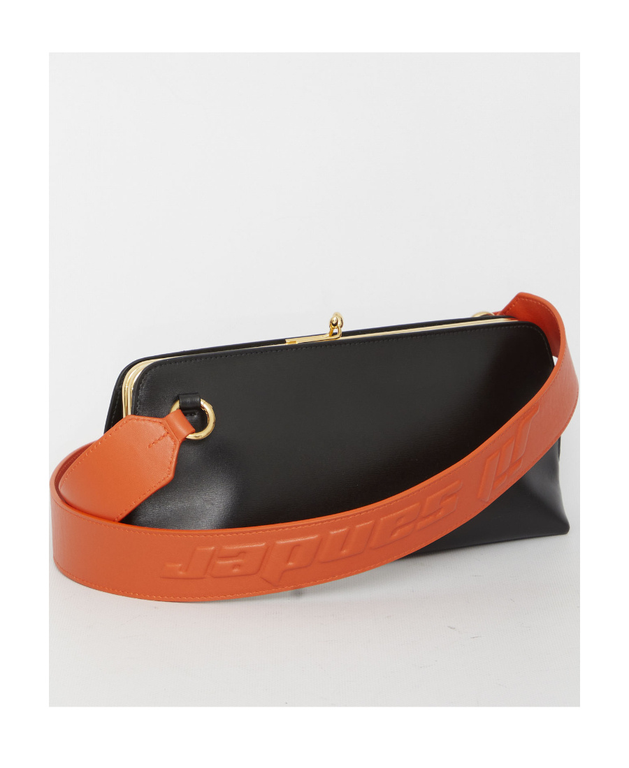 Jil Sander Goji Leather Shoulder Bag In Orange